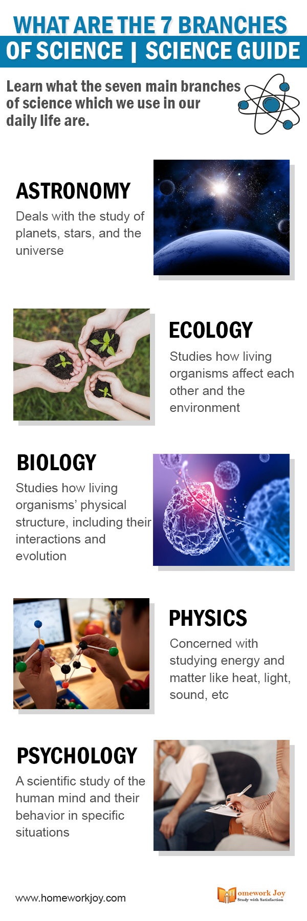 What Are The 7 Branches Of Science Science Guide