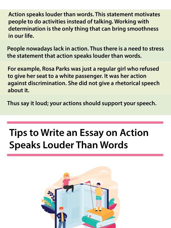 Action Speaks Louder Than Words | Essay Tips With Examples