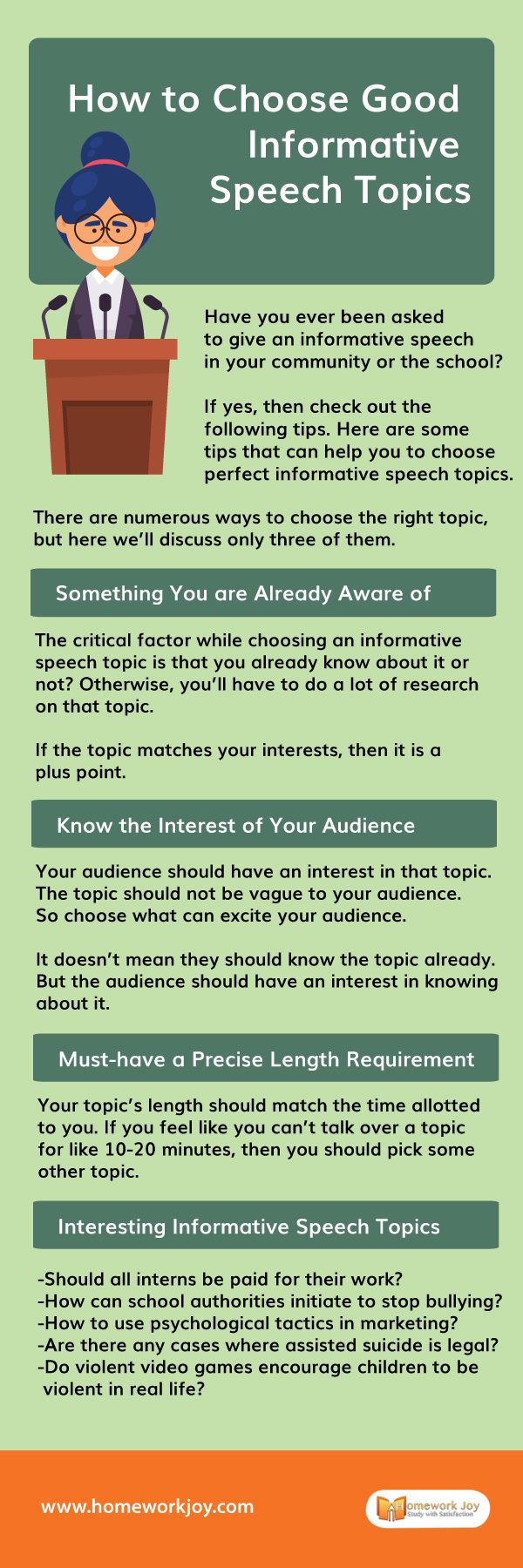 How To Choose Good Informative Speech Topics