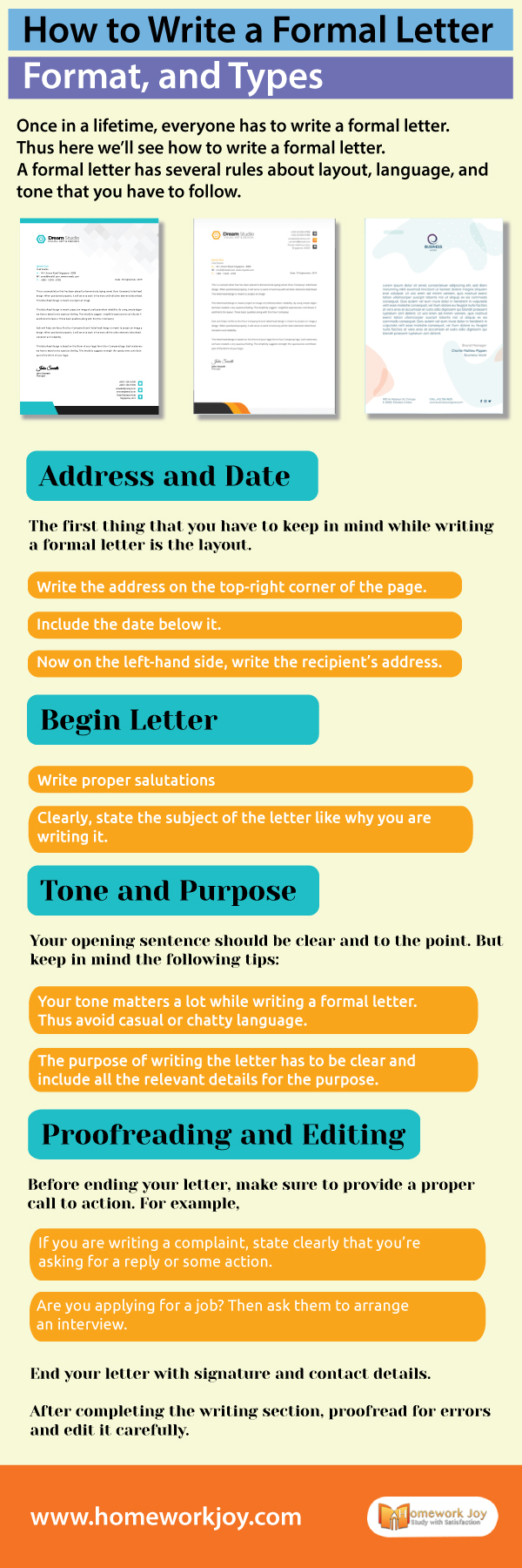 How To Write A Formal Letter Format And Types